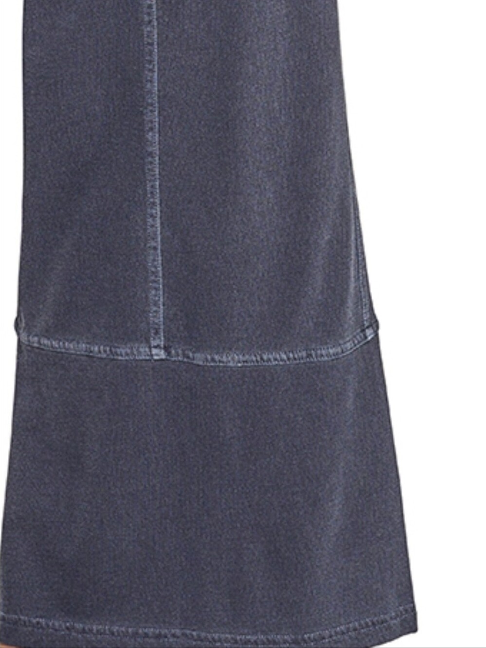 Zenana French Terry Washed Exposed-Seam Wide Leg Pants ~ Blackberry - Picture 2 of 4